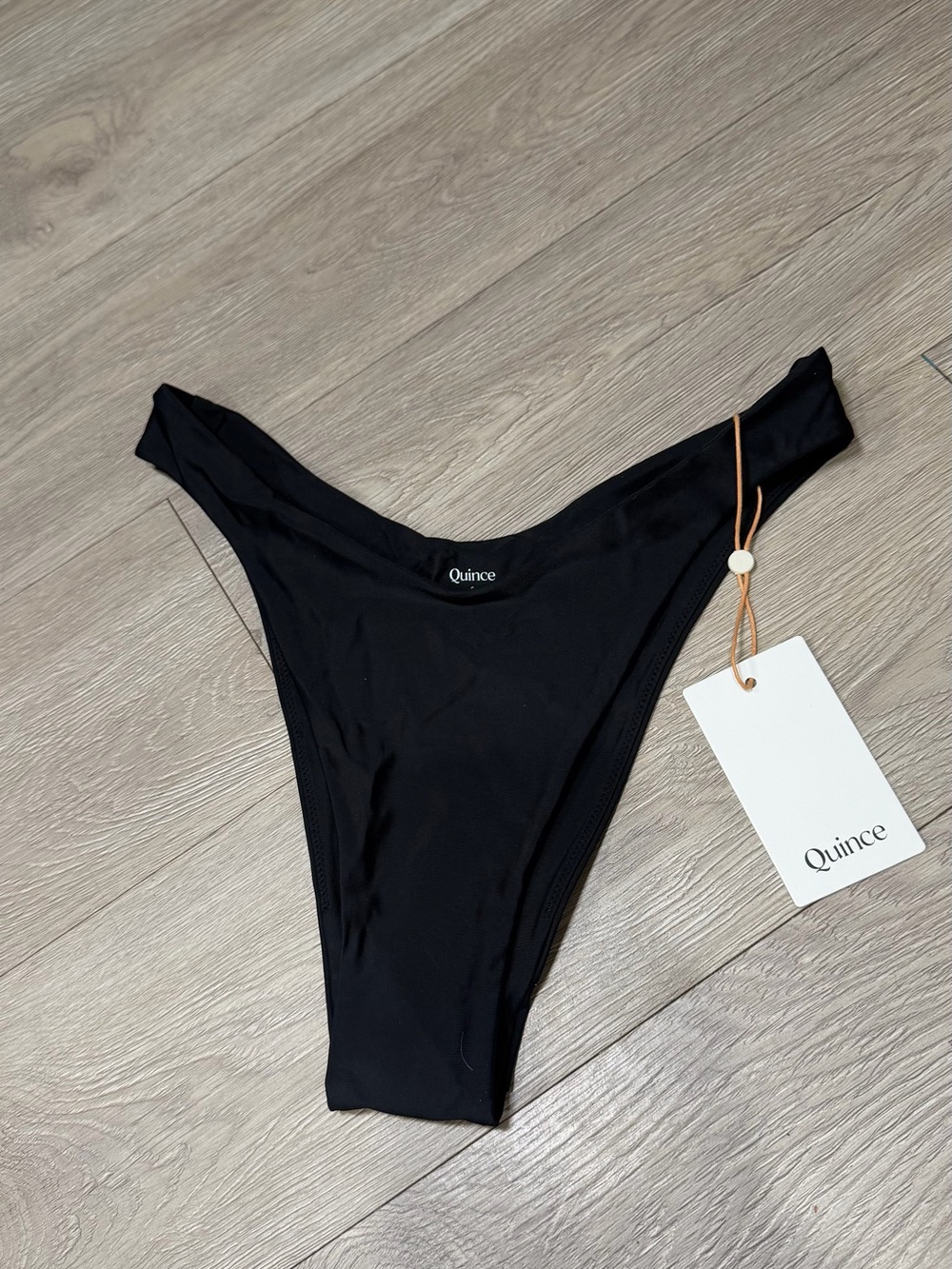Quince Italian Black High-Leg Bikini Bottom - Picture 3 of 4